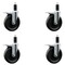 Service Caster 6'' Phenolic Swivel 1-1/4'' Expanding Stem Caster Set Total Lock Brake, 4PK SCC-EXTTL20S615-PHS-114-4 - alternate 1